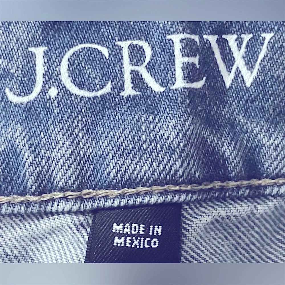 J. Crew Essential Cotton Jeans Wide Legs High Rise Ruth Blue Wash Plus Size 36W